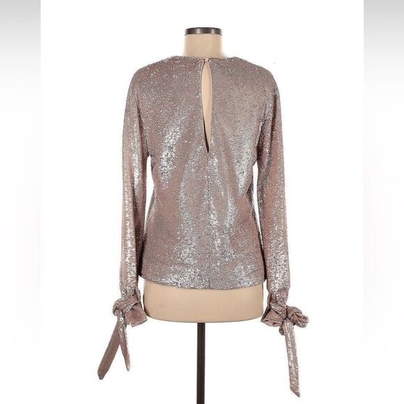 C/MEO Collective pink sequin long sleeve top $223 - Picture 2 of 6